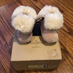 Cole Haan Fur Lined Crib Bootie